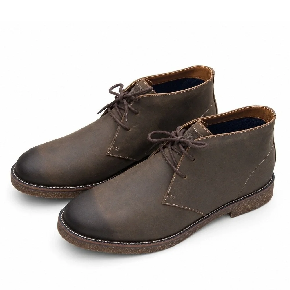 Dockers Nigel Leather Chukka Boots Mens 12 Brown Business Casual Comfort NEW
